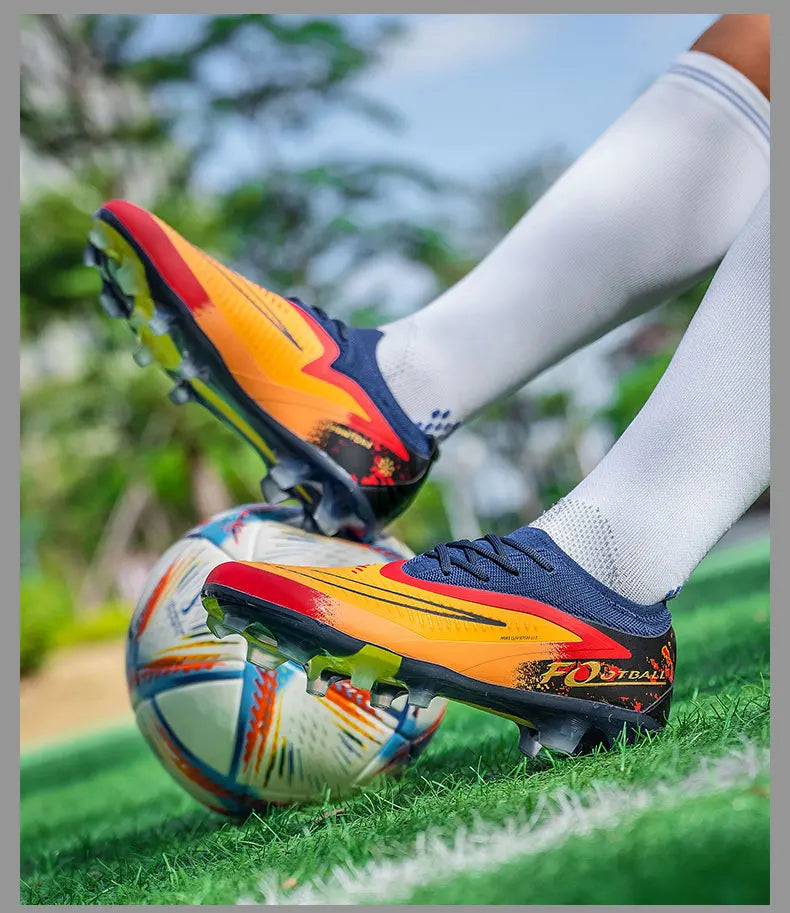H08-1 Professionelle Herren-Fußballschuhe Training Rutschfeste Stollenschuhe TF/FG Fußballschuhe Chuteira Campo für Männer 35-45