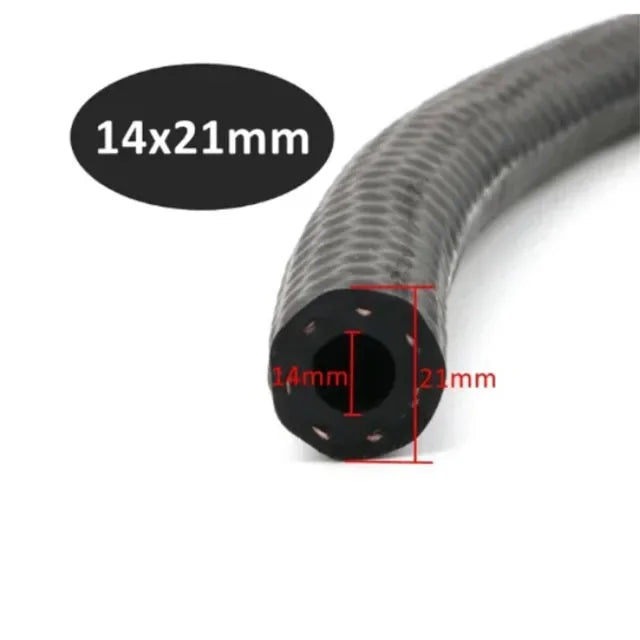 Tuyau de durite de voiture en caoutchouc résistant à l'huile diesel essence 4 5 6 8 10 12 13 14 16 19 22 25mm de diamètre, tube de tuyau de carburant en caoutchouc NBR flexible