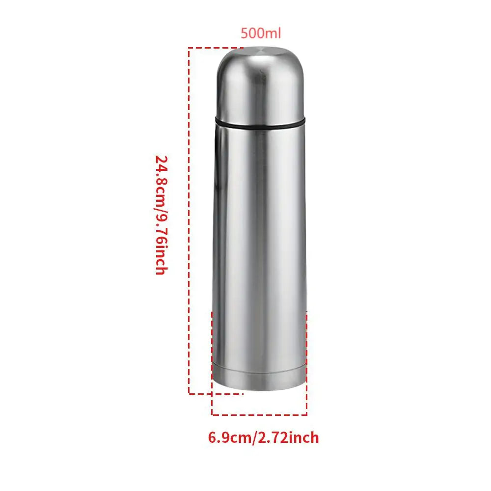 350/500/750ML Edelstahl Thermosflasche Kalt Warm Wasser Flasche mit Deckel Vakuumflasche Reise Thermobecher für Wasser Tee Kaffee