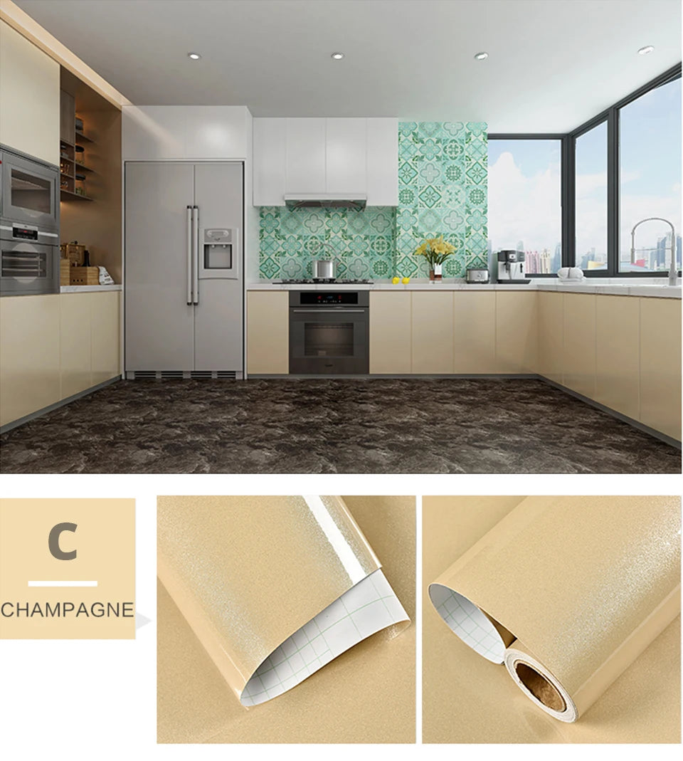 Autocollants de marbre en PVC, papier peint auto-adhésif, imperméable, résistant à la chaleur, pour comptoirs de cuisine, tables, meubles et armoires.