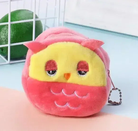 Cartoon Süße Schweinchen Geldbörse Kawaii Portemonnaie Weiche Plüsch Münztasche Schlüssel Kopfhörer Münz-Organizer Beutel Reißverschlusstasche Kindergeschenk