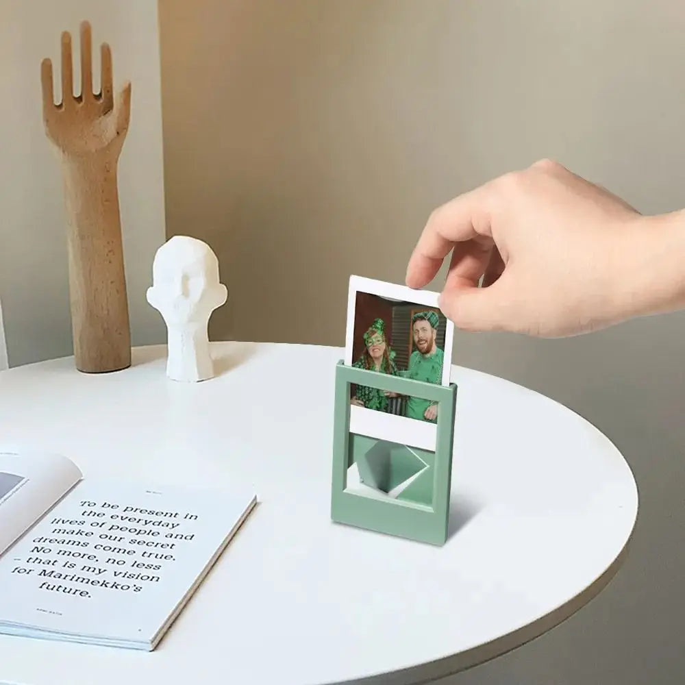 Fuji Instax mini 3 inch Photo Frame Art Photo Display Vertical Instant Film Camera Desktop Decor Colorful Picture Holder