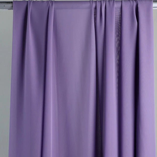 Chiffon fabric for dresses, dresses, skirts, shirts, clothing, decorations and DIY sewing projects, pink and purple