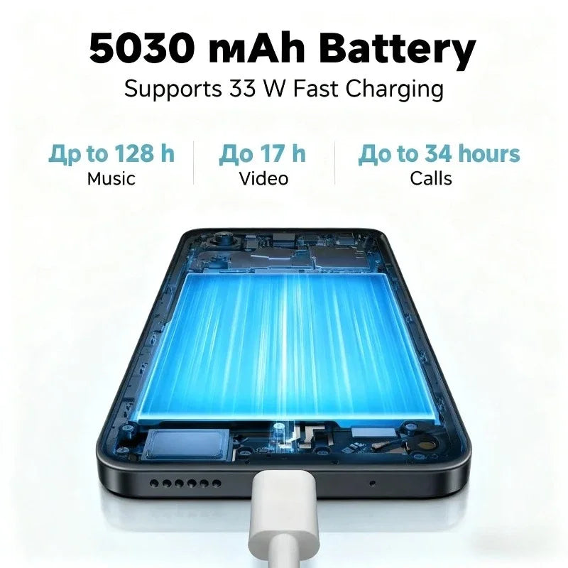 Smartphone Redmi 13 5G, écran FHD+ 120Hz de 6,79 pouces, appareil photo 108MP, batterie 5030mAh, charge rapide 33W