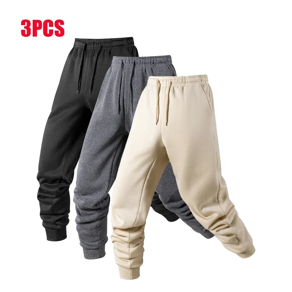 1/3 Pack Men's Warm Sports Pants Male Casual Sportswear Running Workout Long Pants Sport Trousers Jogger Sweatpants