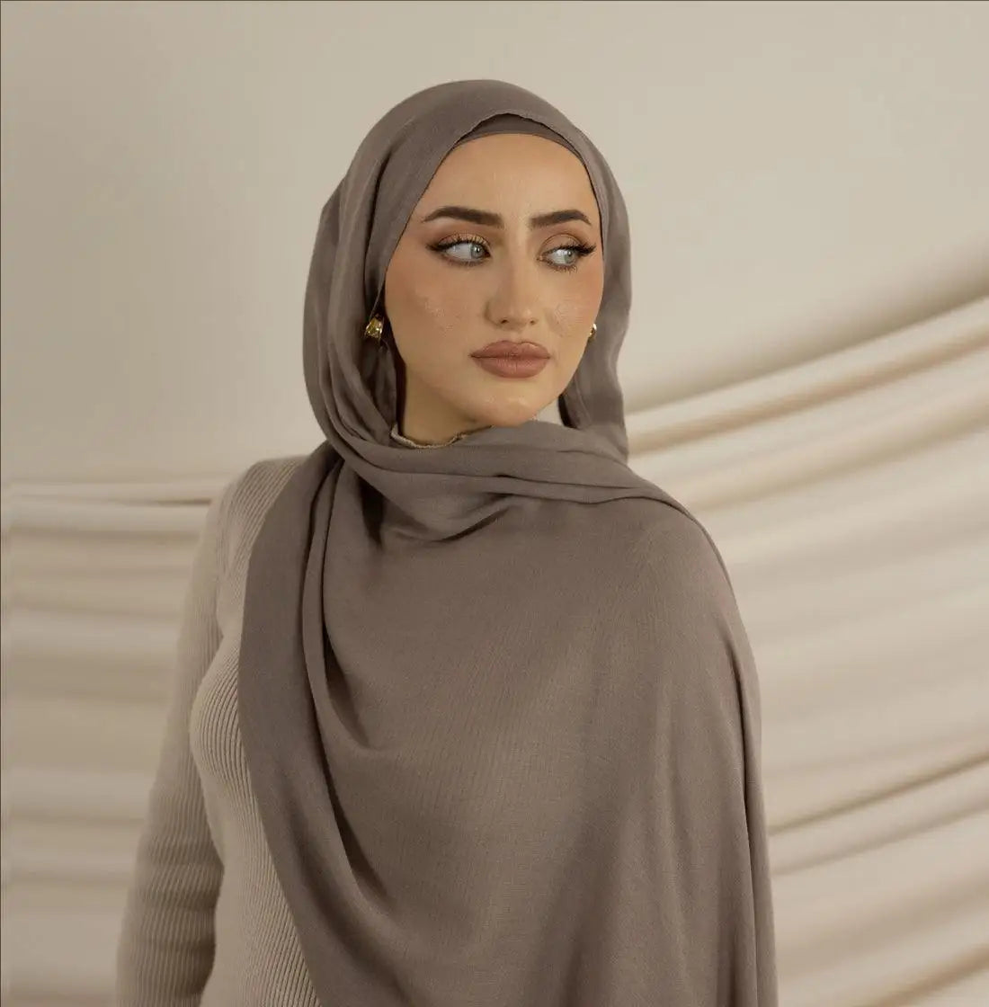Neuer 170*70cm muslimischer Modal Hijab Viskose-Baumwoll-Schal für Frauen, einfarbig, Kopftuch, islamischer Turban, Haarband, Schleier
