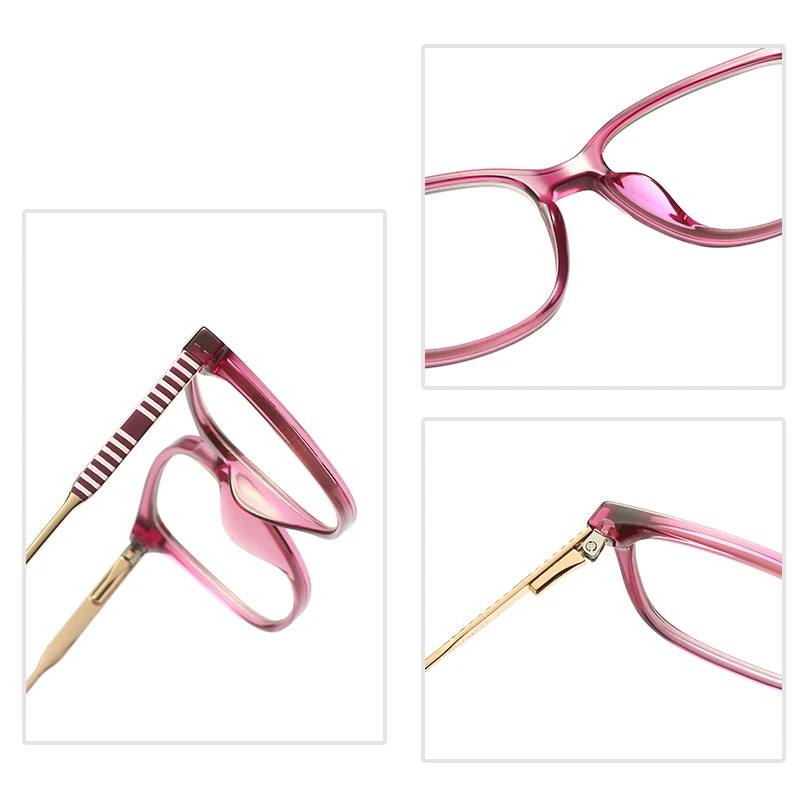 JMISUS Fashion Lunettes Classiques Femme Design Minimaliste Personnalisable Sur Ordonnance Anti-lumière Bleue Photochromiques