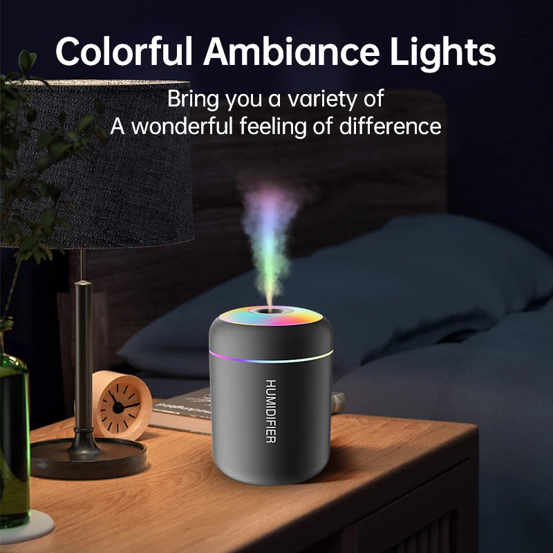 180ML Mini Luftbefeuchter USB Elektrischer Aroma Diffusor Ätherisches Öl Reiniger Aromatherapie Nebel Erzeuger Lichter Für Auto Zuhause Schlafzimmer