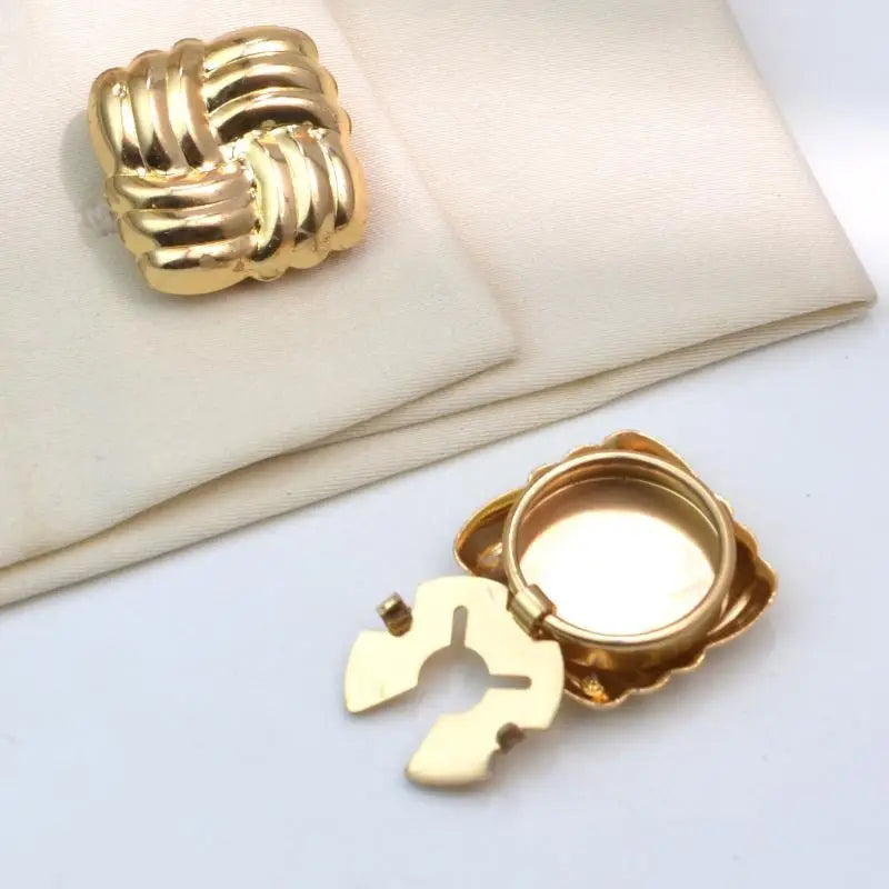 【MAX-22】2PCS Cache-boutons Boutons de Manchette pour Hommes et Femmes Mode Alliage Chemise Manche Collier Clips Accessoires de Décoration