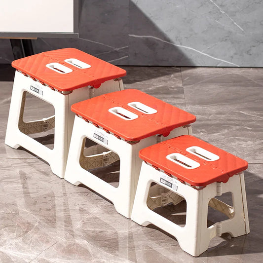 Portable Folding Stool Thickened plastic chair portable outdoor camping chair, beach folding chair, family children's chair