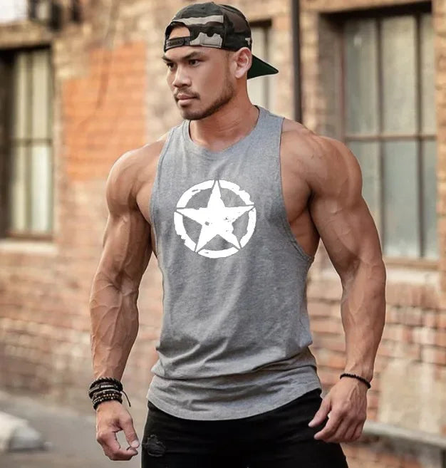 Débardeur de sport sans manches pour homme - Maillot de corps pour homme - Haut de sport pour homme - Vêtement de sport - Haut de sport stringer