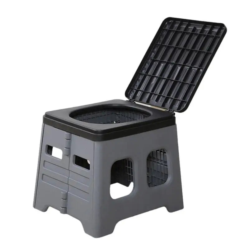 Camping Klapptoilette Mobile Auto-Toilette Eimer Auto Notfall Selbstfahrer Reise Tragbare Outdoor Toilette Tragbarer Mülleimer