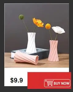 1 vase en cristal d'imitation, vase en plastique transparent créatif anti-chute, pot de fleurs transparent durable, vases de décoration modernes pour la maison