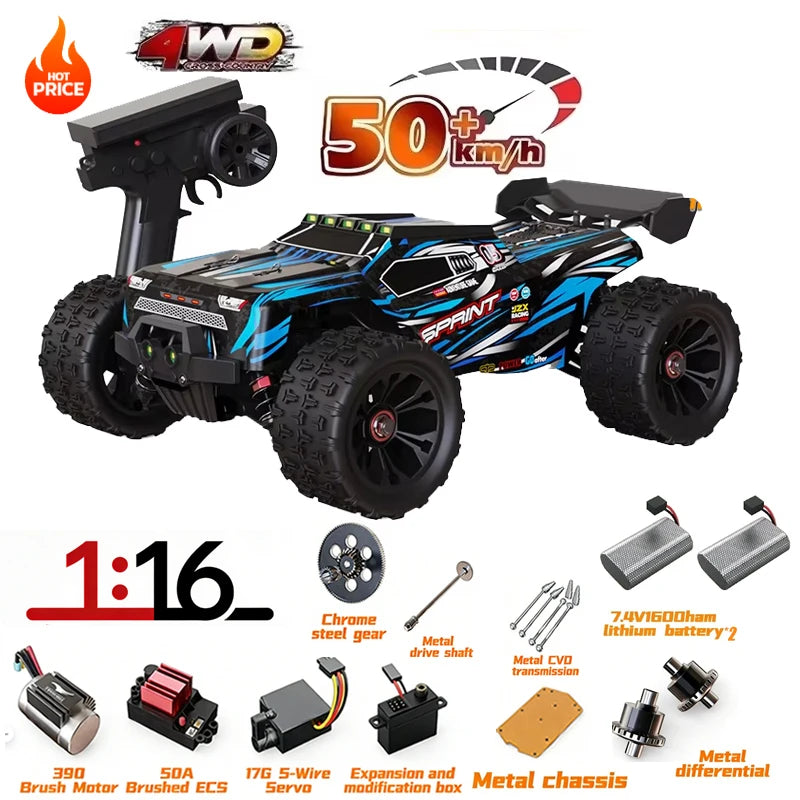 SG116MAX SCY9522 1:16 High Speed Drift Racing 80KM/H Brushless Motor 4WD 9522PRO 50KM/H RC Car Off Road Car Toys For Kid Gift