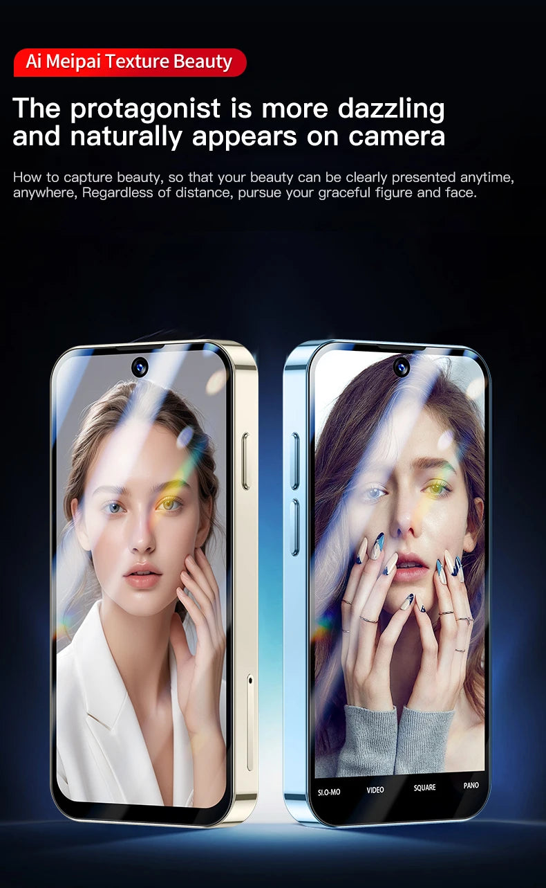 SERVO 19PRO Android Mini Smartphone 4G Cellular 6GB+128GB 3.88" HD Display Face Unlock 2 SIM Small Mobile Phones GPS Play Store