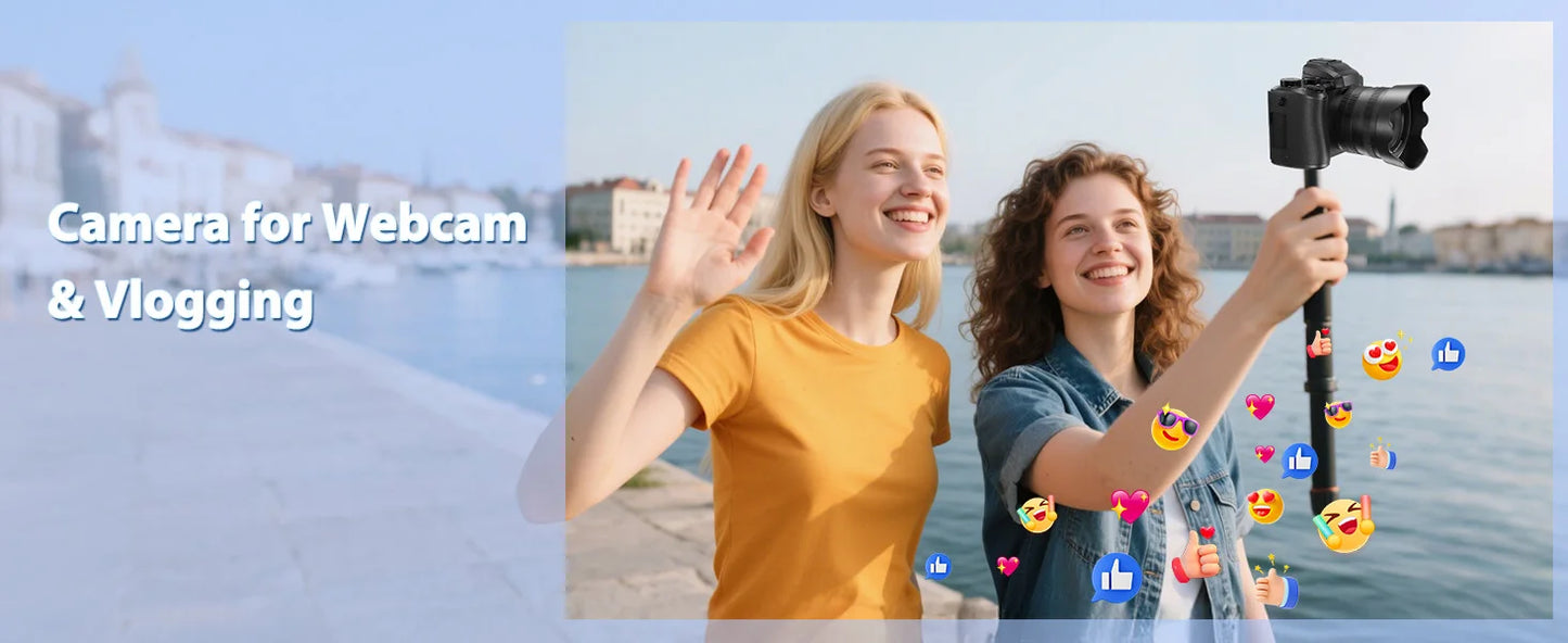 8K Digitalkamera für Fotografie Autofokus WiFi 88MP Vlogging-Kamera mit Dual-Objektiv 16X Digitalzoom Touchscreen Reisekamera