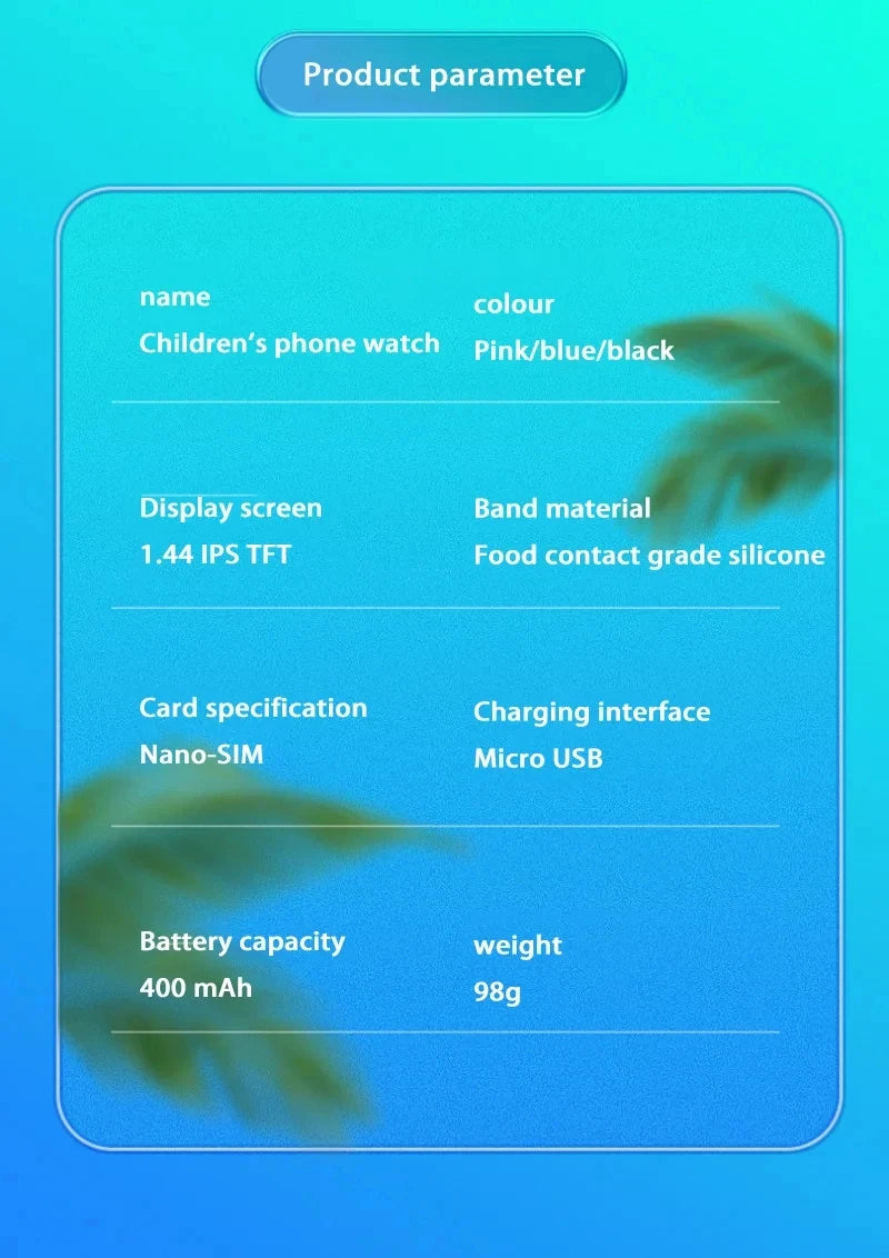 Montre intelligente pour enfants 5G GPS Localisation Appel vidéo Carte SIM SOS Caméra enfant Étanche Mise à niveau 2025 Pour garçons filles Ajouter des écouteurs