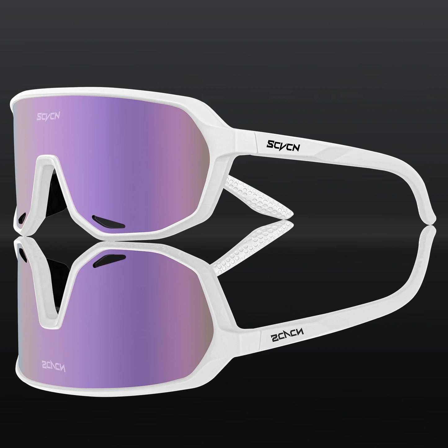 SCVCN Lunettes de soleil photochromiques d'extérieur, lunettes de cyclisme pour hommes, lunettes de vélo pour femmes, VTT, vélo de route, lunettes de cyclisme UV400