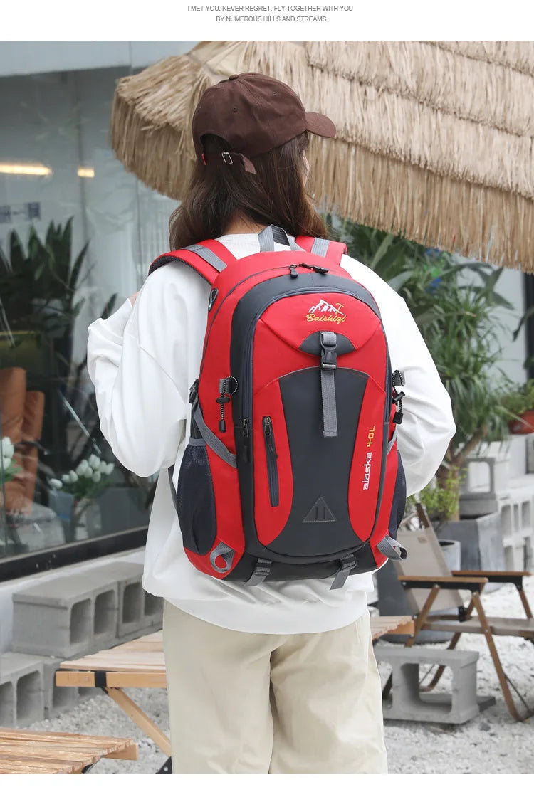 Sac à dos de sport de voyage unisexe 2026 grande capacité en nylon léger pour randonnée en plein air hommes et femmes sac d'école étudiant