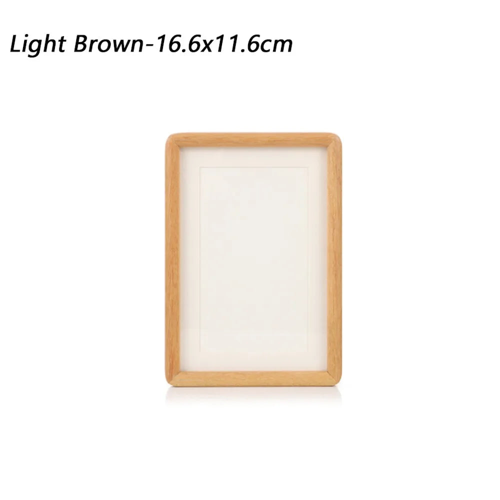 New 6/7/8 Inch Black Walnut Photo Frame Simple Handmade Mortise Tenon Photo Frame Real Wooden Picture Frame
