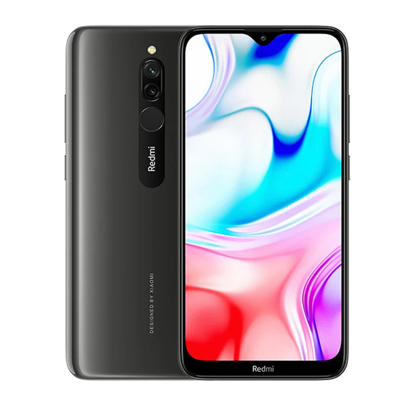 Global Firmware Xiaomi Redmi 8 Smartphone Dual SIM-Karte 12MP+2MP+8MP 6.22-Zoll-Bildschirm Snapdragon 439 Octa-Core 4G LTE Gebrauchtes Telefon