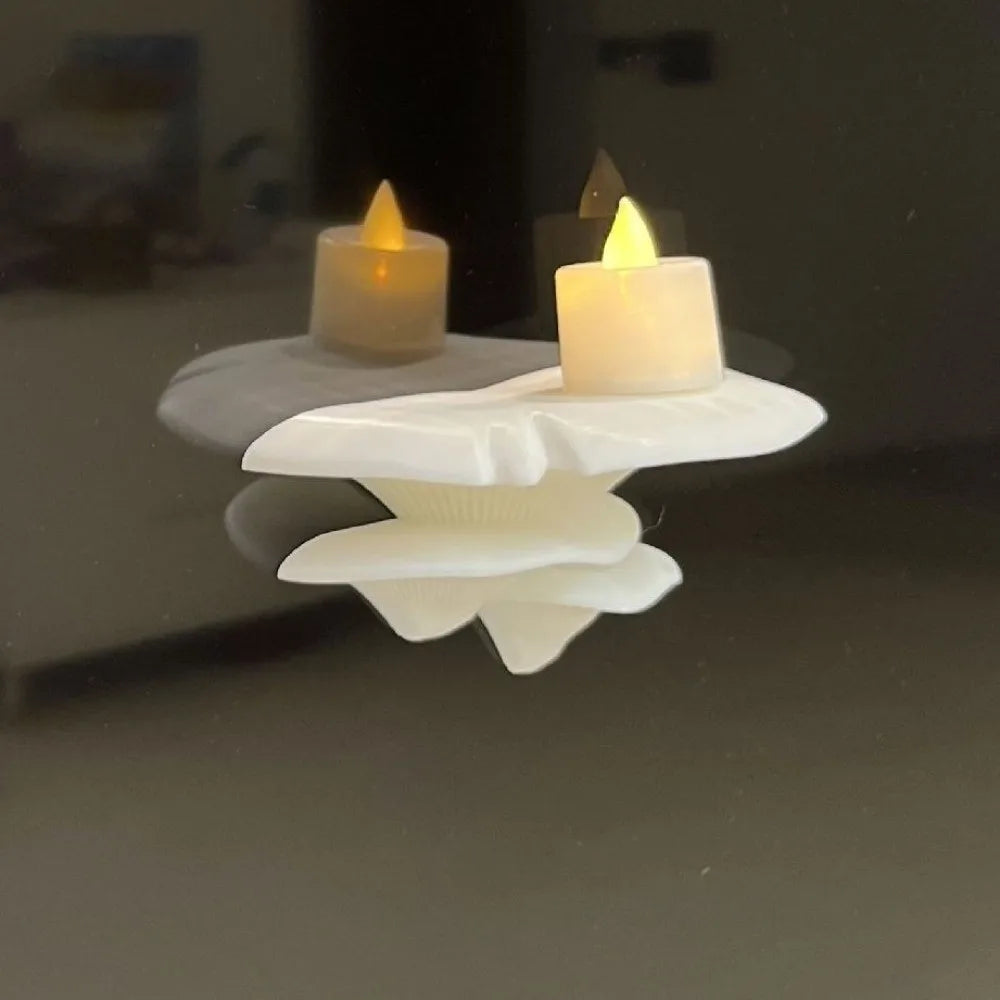 Pilz-Aufbewahrungsregal, 3D-gedruckt, kleiner Pilzständer, platzsparendes Pilzregal aus Kunststoff, wandmontiertes Aufbewahrungsregal, Büro-Schreibtisch
