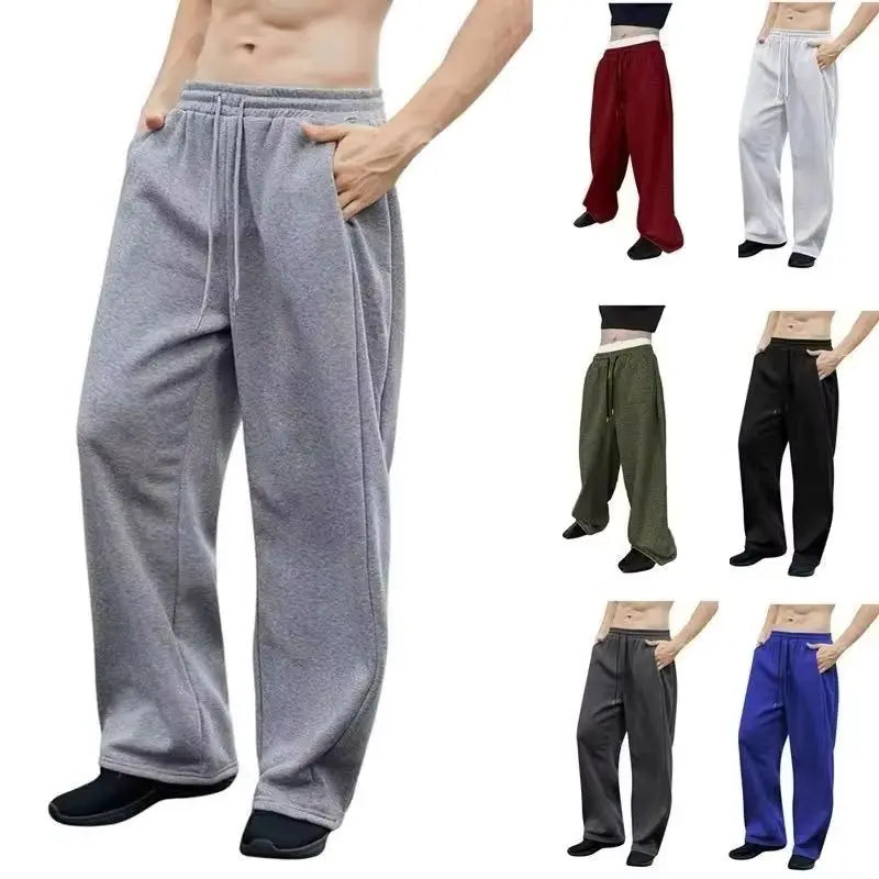 Pantalon de survêtement large Y2K Harajuku pour femmes, streetwear, ample, surdimensionné, gris, de sport, taille haute, avec cordon de serrage, décontracté