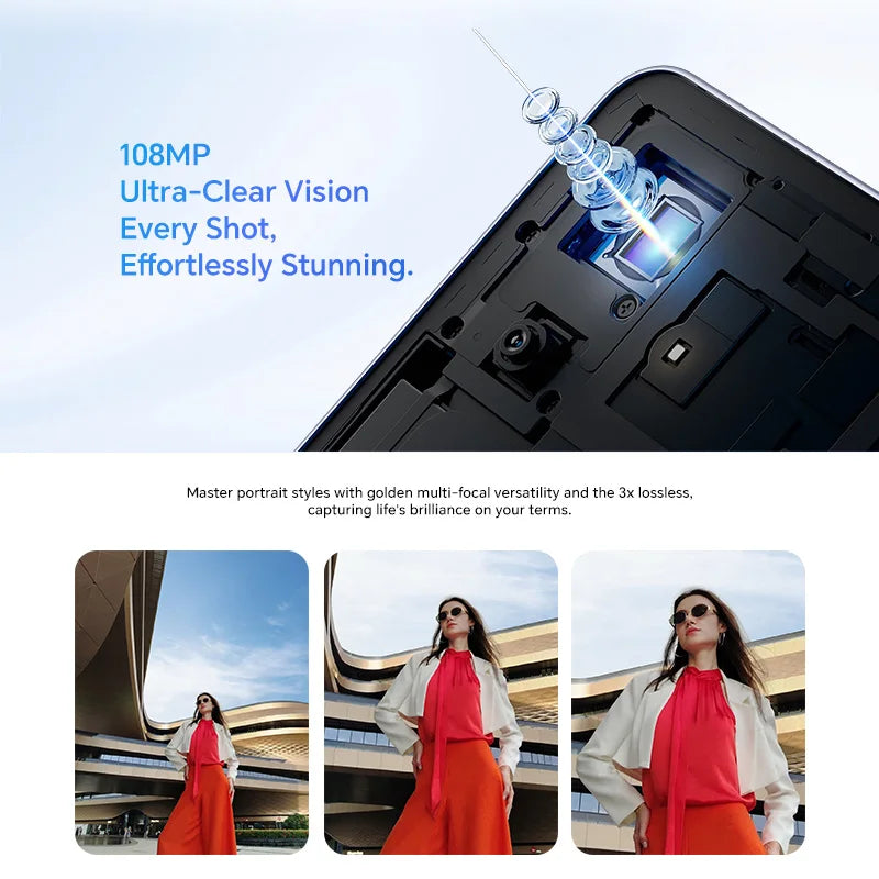 New Global Version HONOR X8d 4G 8GB+256GB 6.77'' AMOLED Screen 108MP Main Camera 7000 mAh 45W SuperCharge Dual SIM Android 16