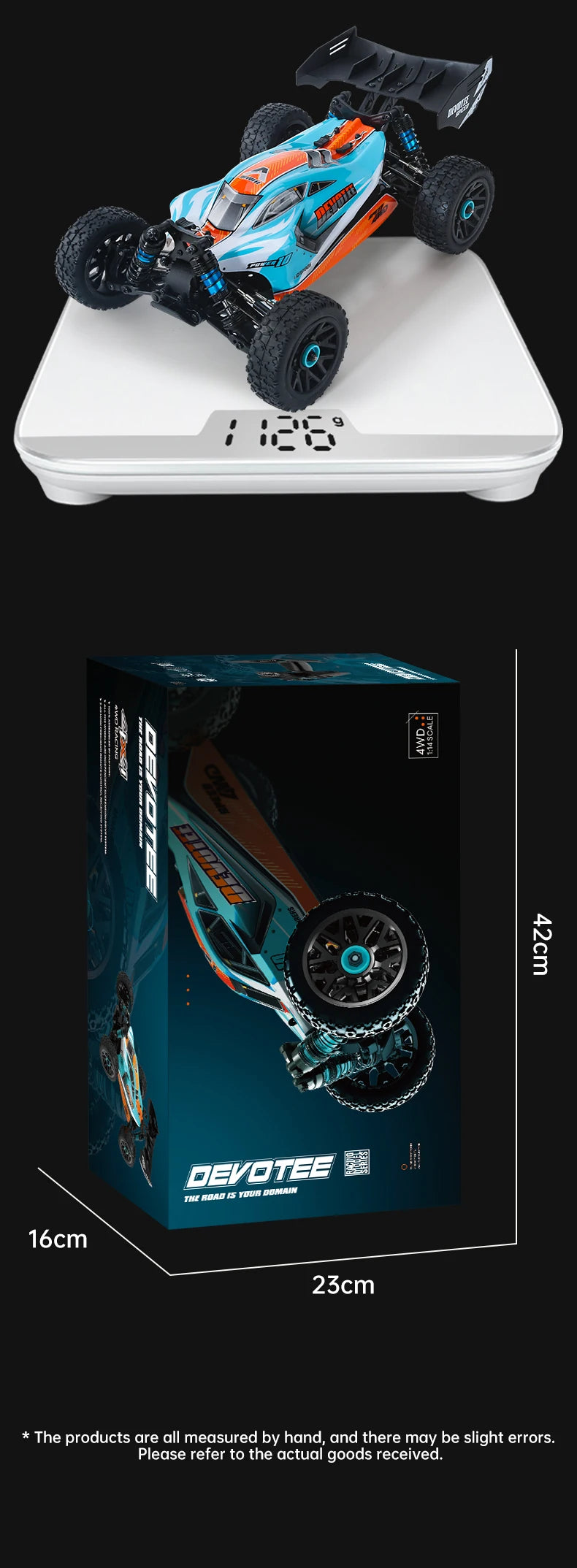 XDKJ-001 95KM/H 4WD RC Autos 3S Rennwagen 1/14 Bürstenloser Hochgeschwindigkeits-Wettkampf-Drift-Fernsteuerungs-Spielzeug RC Auto Spielzeug