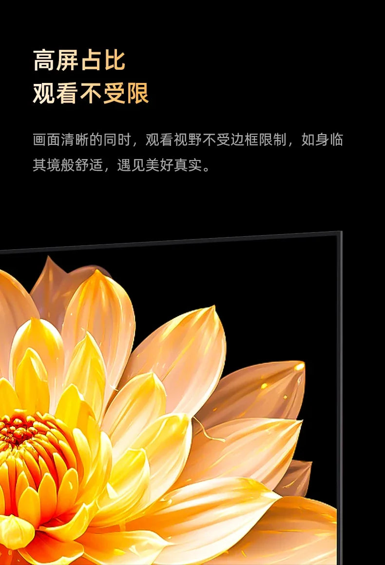 Téléviseur intelligent 4K HD ACL à réseau vocal pour la maison, de 45/65/70/75/85/100 pouces