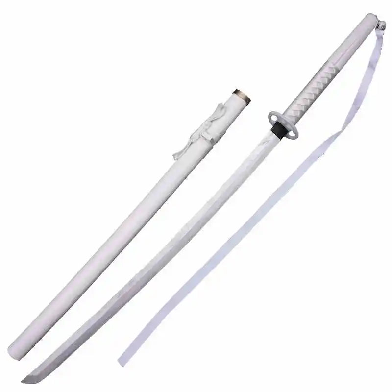 104cm Anime Bleach Katana Kuchiki Rukia Sword Cosplay Prop Wooden Ninja Knife Real Size Japanese Katana Samurai Sabre Kid Toy