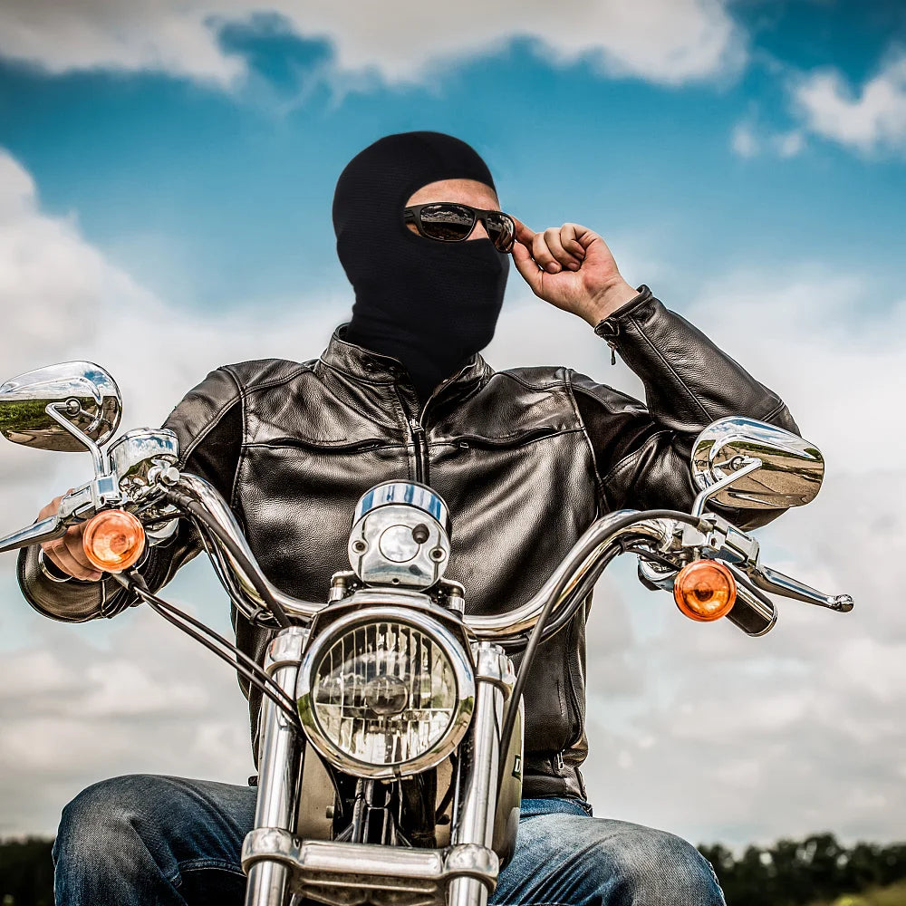 Masque intégral de refroidissement moto, cagoule respirante d'été pour motard, cache-cou pour motocross, casque de cyclisme, couvre-chef
