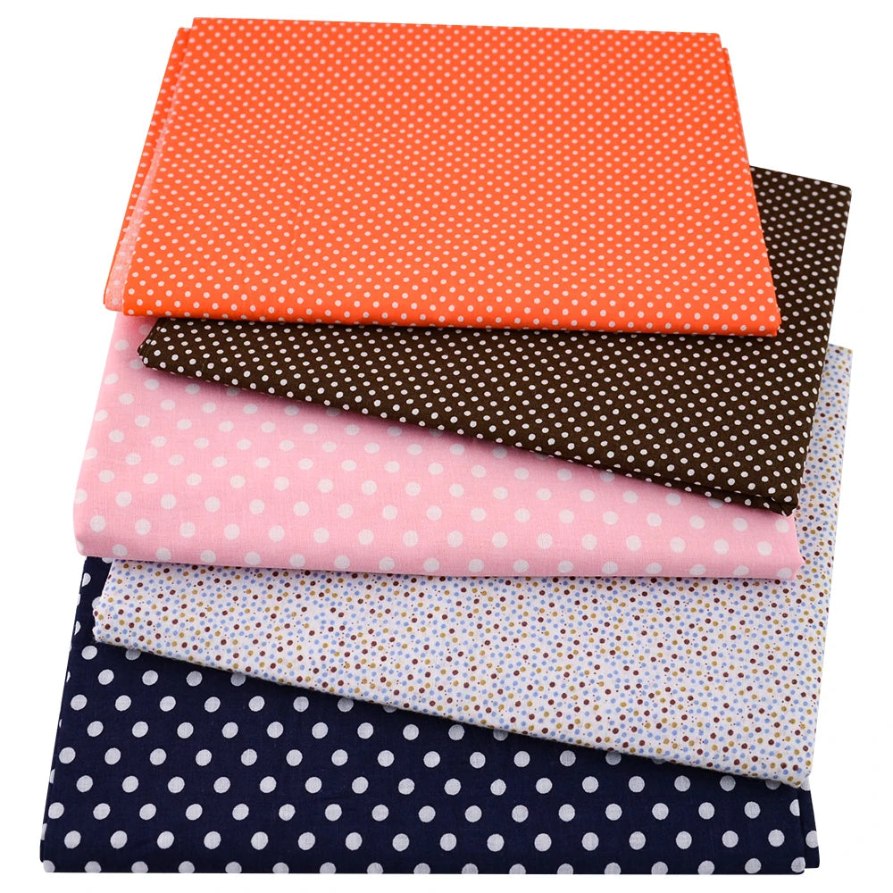 Dünne, schöne Baumwollstoffe mit Tupfen, Meterware, günstige Stoffe als Meterware im Angebot, für Näharbeiten, Puppen, Bastelmaterial