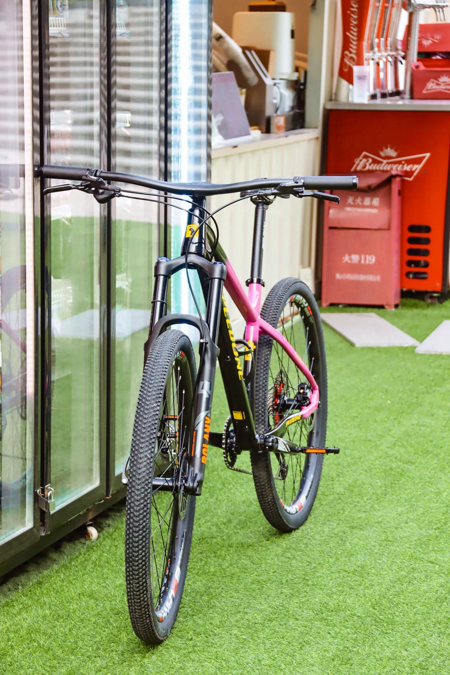 SPEEDONE 29 Fahrradrahmen Boost 148mm Aluminium 29 MTB Rahmen Konisches Steuerrohr für Ausdauerrennen Farbverlauf Mountainbike Rahmen