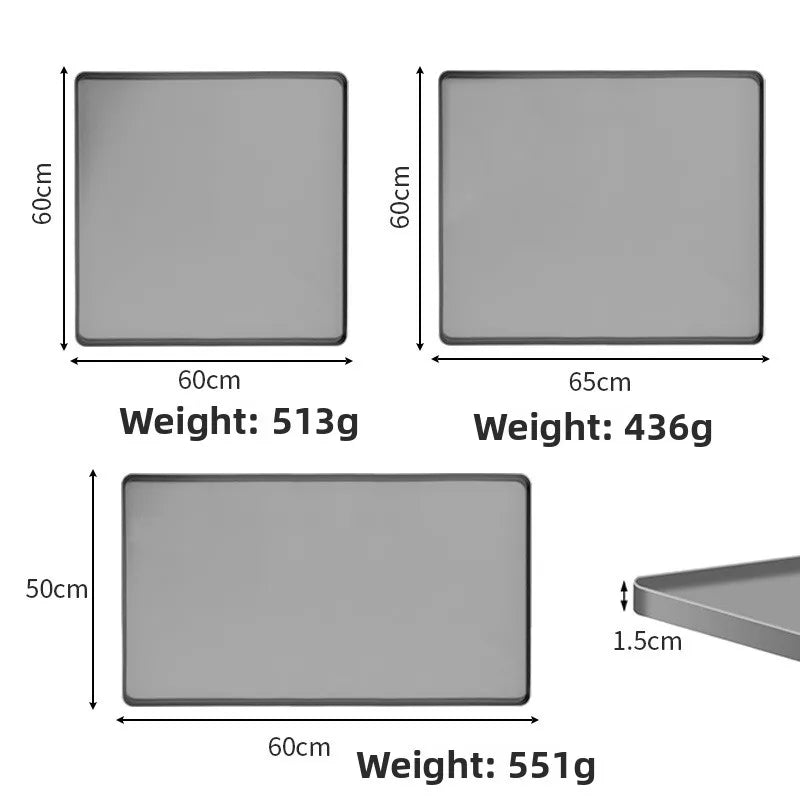 Silikon-Waschmaschinenmatte, Aufbewahrungsmatte, multifunktionale staubdichte und wasserdichte Waschmaschine, Trocknerschutz oben