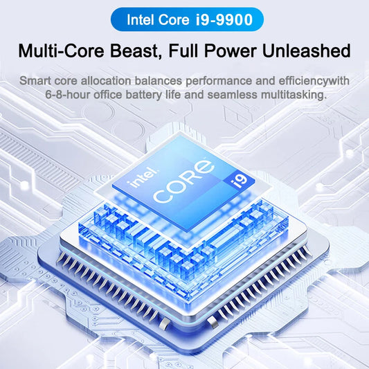 LENO 2026 NEU 14.1" Laptop Intel Core i9-9900 32GB 2TB Gaming Computer PC Windows11 Gamer Office Ultra Slim Notebook 1920*1080