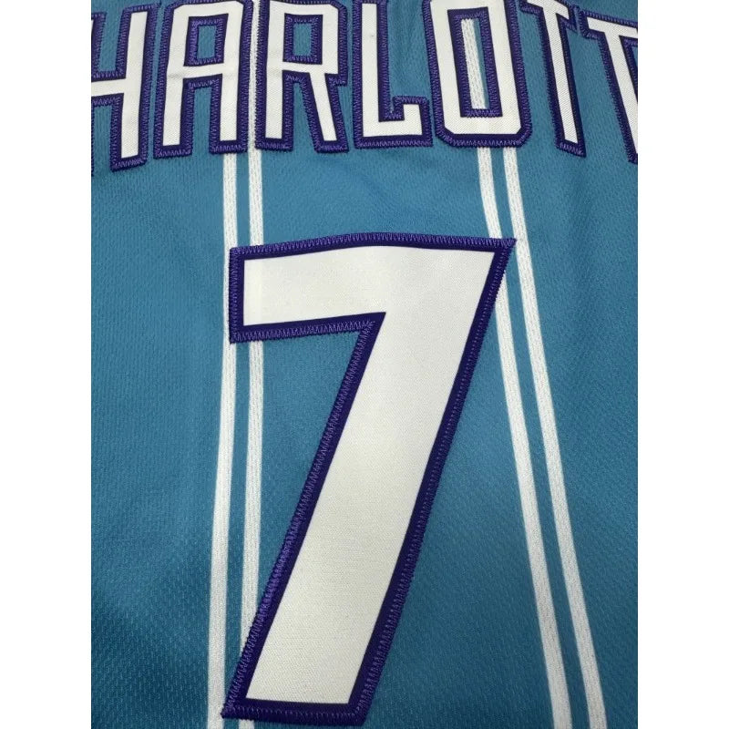 Maillot de basket-ball bleu lune #7 pour homme – Sans manches, respirant avec broderie de lettres contrastées, décontracté, tenue de sport