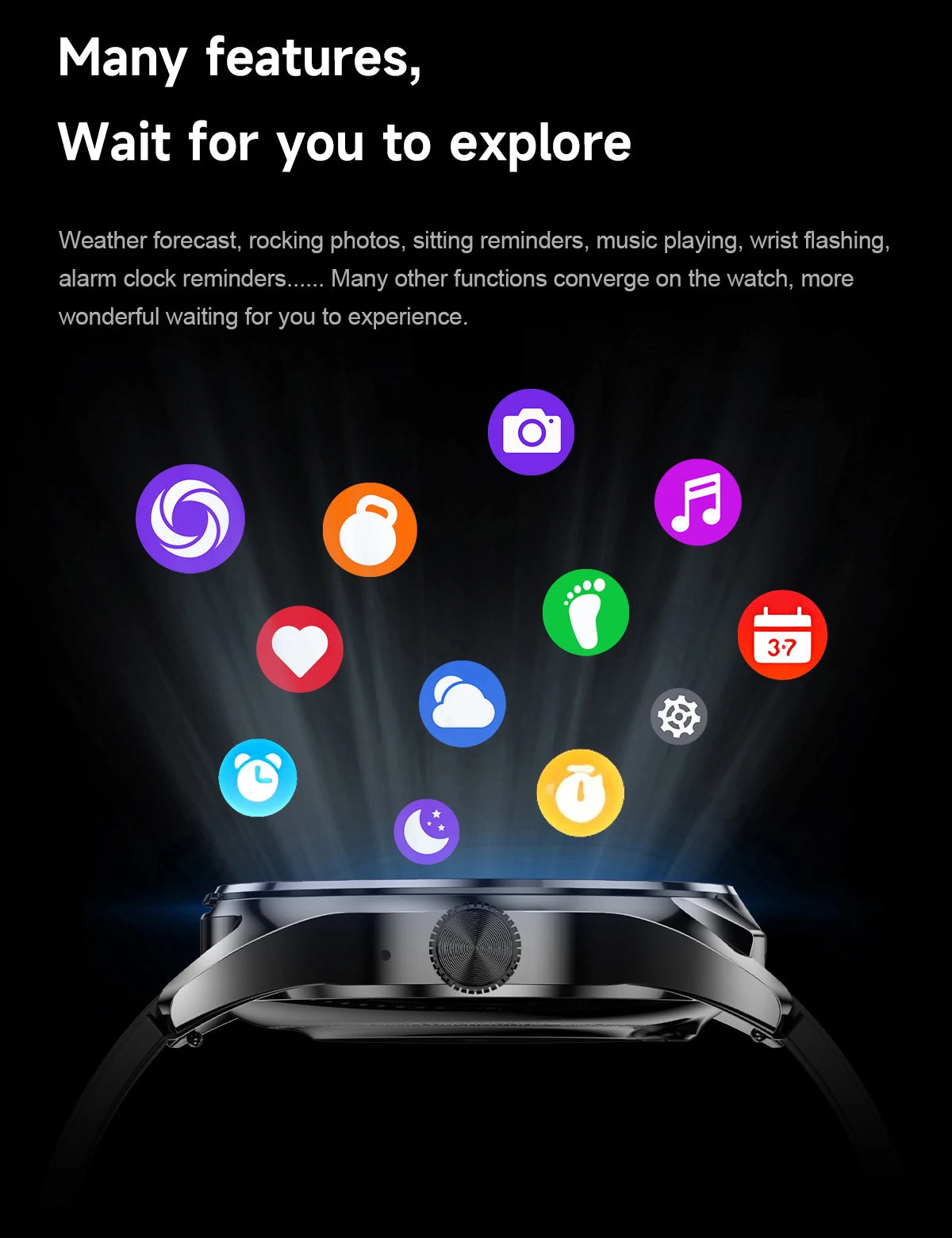 2025 Neue NFC Herren Smartwatch Bluetooth-Anruf Herzfrequenzüberwachung HD Großbildschirm TWS 2-in-1 Sport-Trajektorie Damen Smartwatch