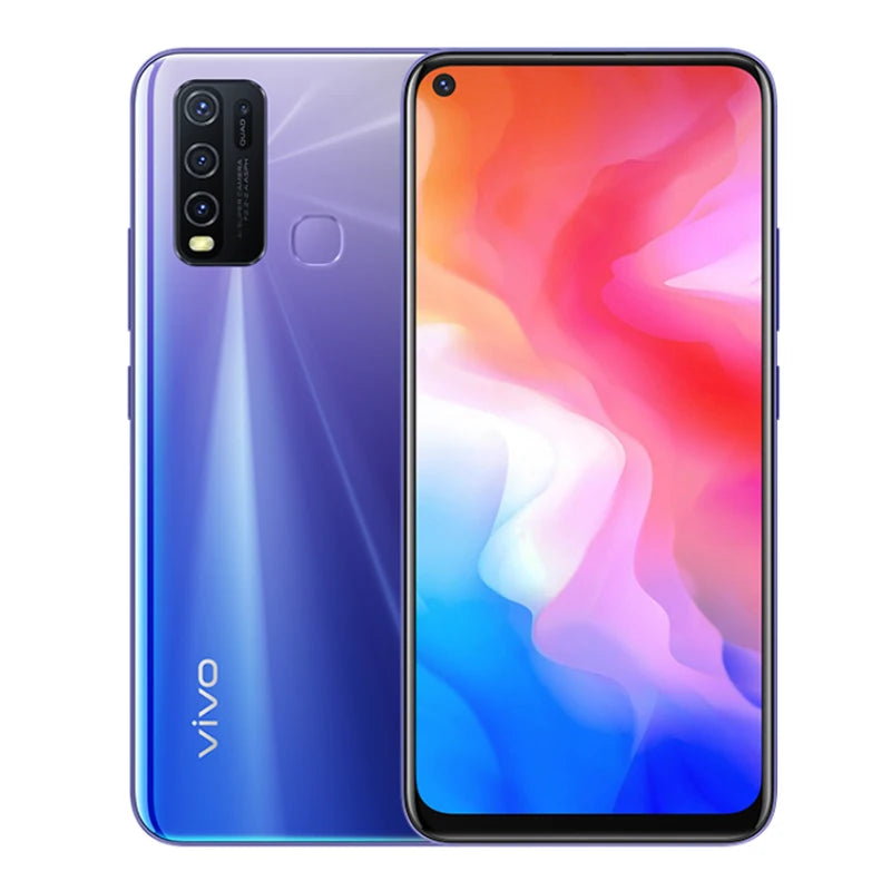Global Firmware VIVO Y50 Smartphone Snapdragon 665 Octa Core 6.53" 5000mAh 8Go 128Go Appareils Photo 16.0MP Y 50 Téléphone d'occasion