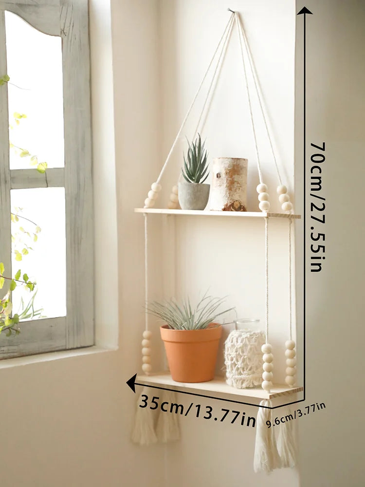Hölzernes Aufbewahrungsregal Wandregale Pflanzen Wandregal Rustikale Holzregale Schlafzimmer Wohnzimmer Heimdekoration Geschenk