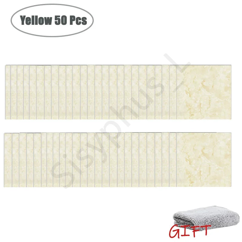 Simulated Thick Marble Tile Wall Sticker PVC Waterproof Self-adhesive Living Room Toilet Kitchen Home Floor Sticker