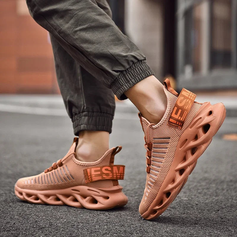 Atmungsaktive Freizeit-Sportschuhe für Frühling und Sommer, leichte, flache Lauf-Slipper für Damen und Herren