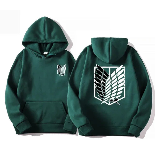 Japan Anime Attack on Titan Herren Hoodies Frühling Herbst Hip Hop Casual Pullover Top Hoodie Mode Sweatshirts Jogging Sportbekleidung