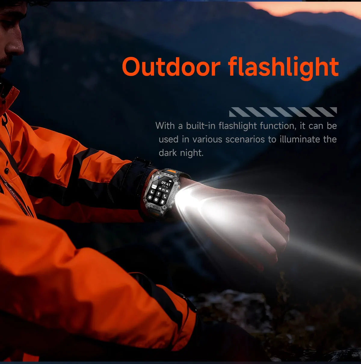 Montre connectée homme 2026 avec batterie ultra-large intégrée de 1400 mAh, GPS extérieur, écran AMOLED de 2,01", étanche 10 ATM, appel BT
