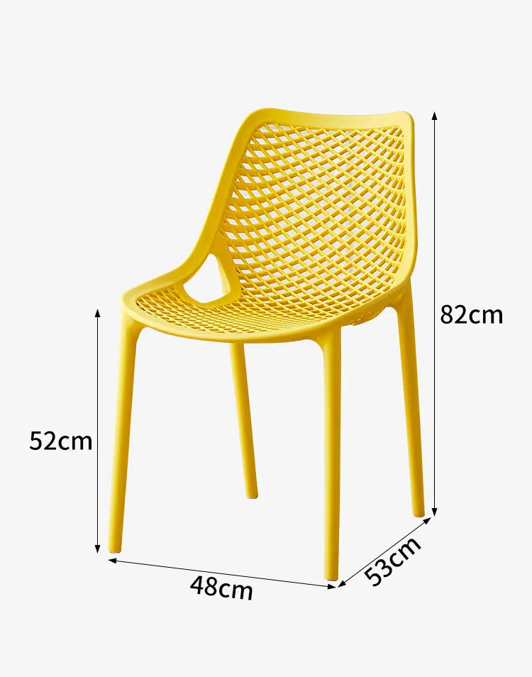 Outdoor-Kunststoff-Esszimmerstühle Nordisches modernes Design Esszimmerstühle Küche Schlafzimmer Sillas De Comedor Chaises Küchenmöbel
