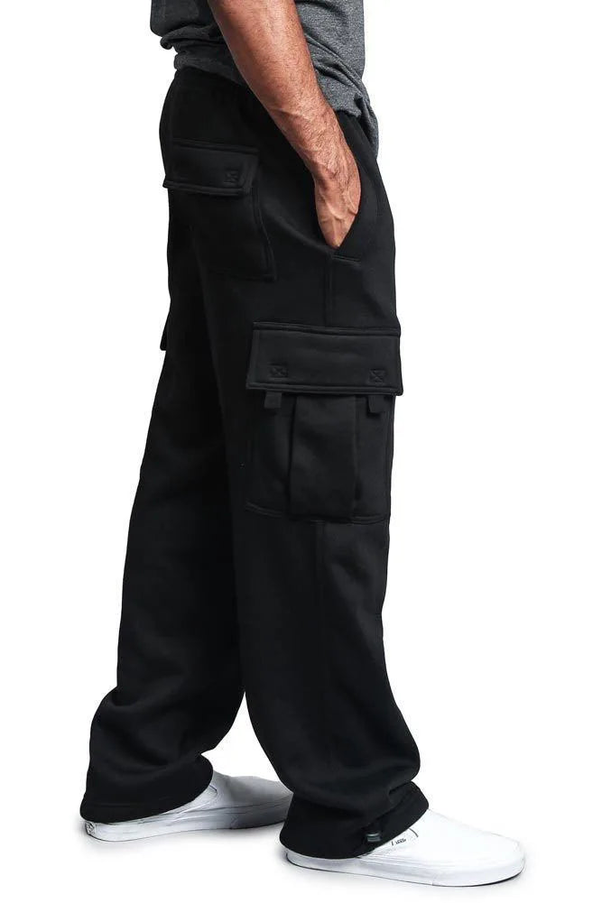 Frühling und Herbst Neue Herren Sport-Freizeit-Hose Multi-Pocket Lose Unifarbene Cargo-Arbeitshose Streetwear Herrenhose