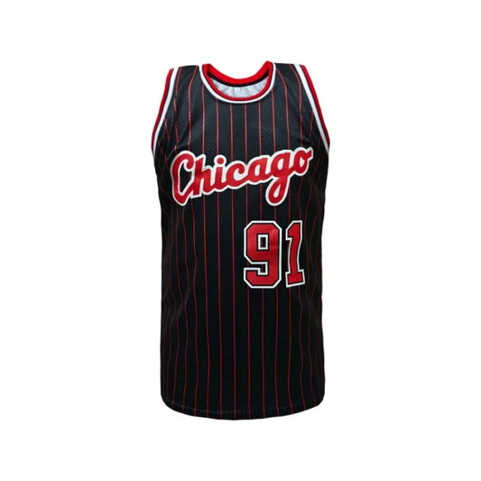 Mens Stripes Basketball Sports Jersey, Breathable Sleeveless Pattern Embroidery Sweatshirt Training Competition Sports Uniforms