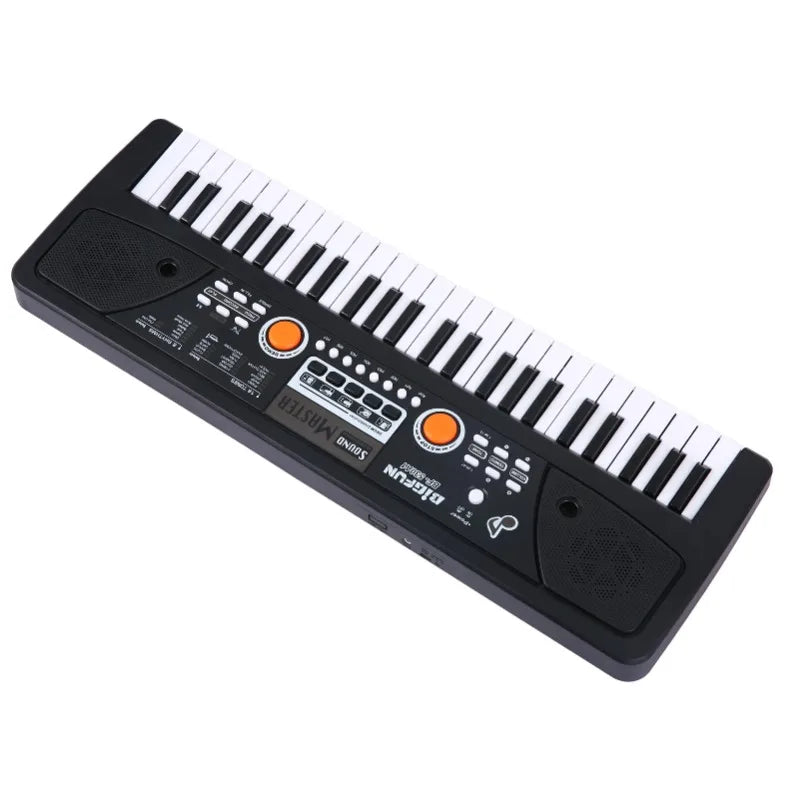 49 Keys USB Electric Piano & Microphone Digital Music Electronic Keyboard 16 Tones 8 Rhythms 6 Demo Songs Music Gifts for Kids