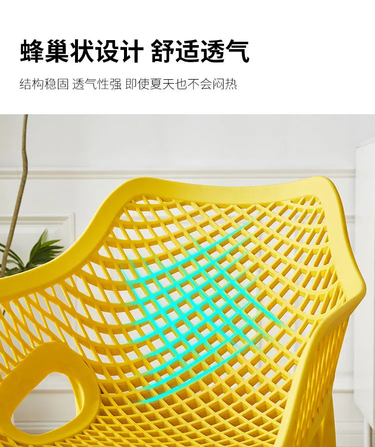 Outdoor-Kunststoff-Esszimmerstühle Nordisches modernes Design Esszimmerstühle Küche Schlafzimmer Sillas De Comedor Chaises Küchenmöbel