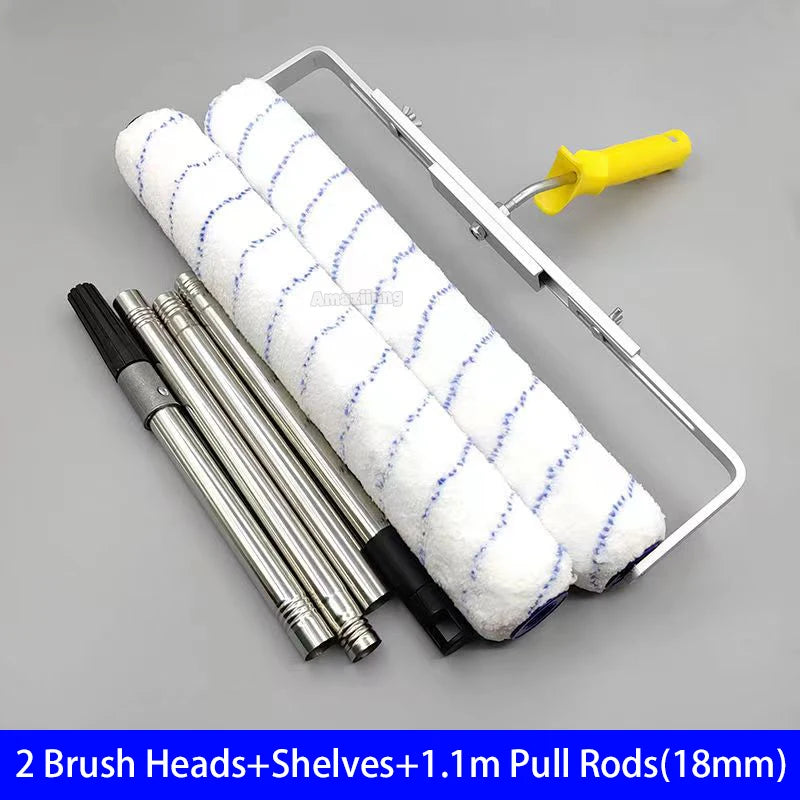Rouleau à Peinture 18 pouces Brosse Peluche Courte-Moyenne-Longue Outil de Peinture pour Décoration Murale 6MM/9MM Support de Outil de Peinture
